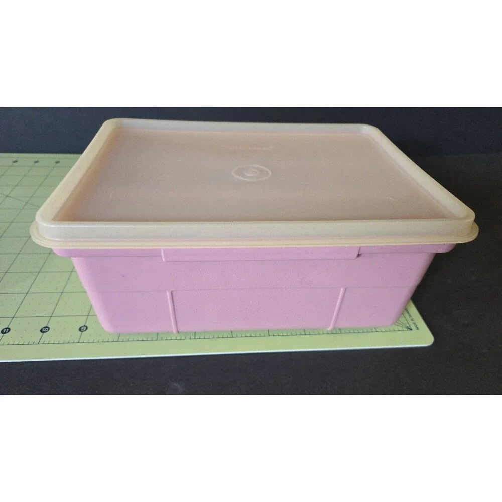 Vintage Tupperware Tuppercraft Stow N Go 3 pc Craft Storage Container